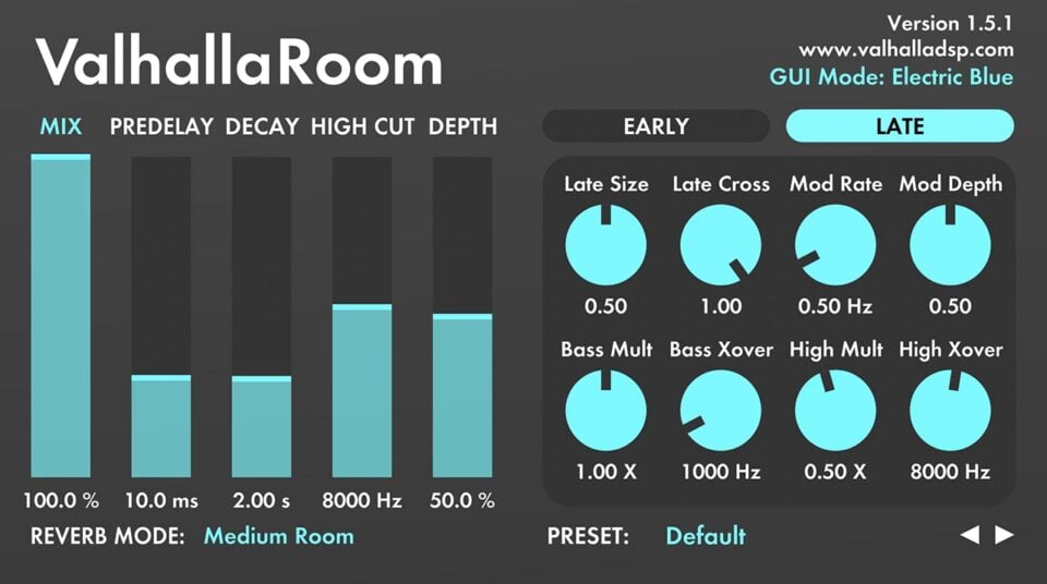 valhalla room vs reeverb 2