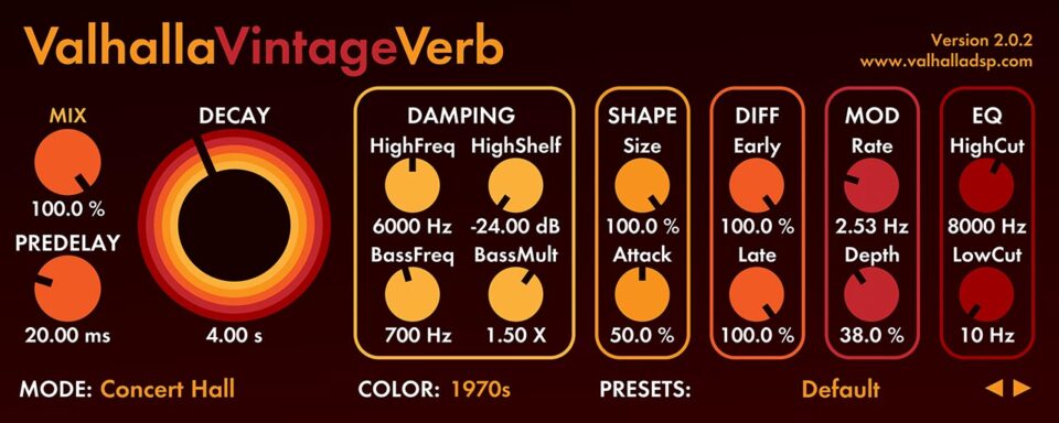 Valhalla Dsp Vintage Verb