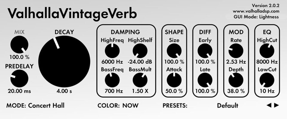 valhalla vintage verb alternative