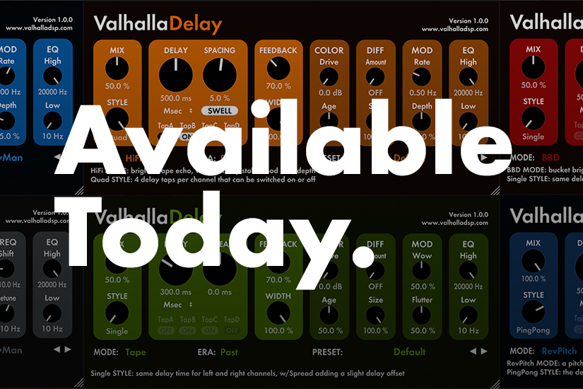 Digital Reverb Delay Plugins Valhalla DSP Plugins