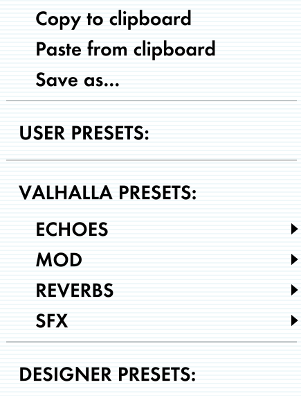 Valhalla Supermassive Preset Menu Detail