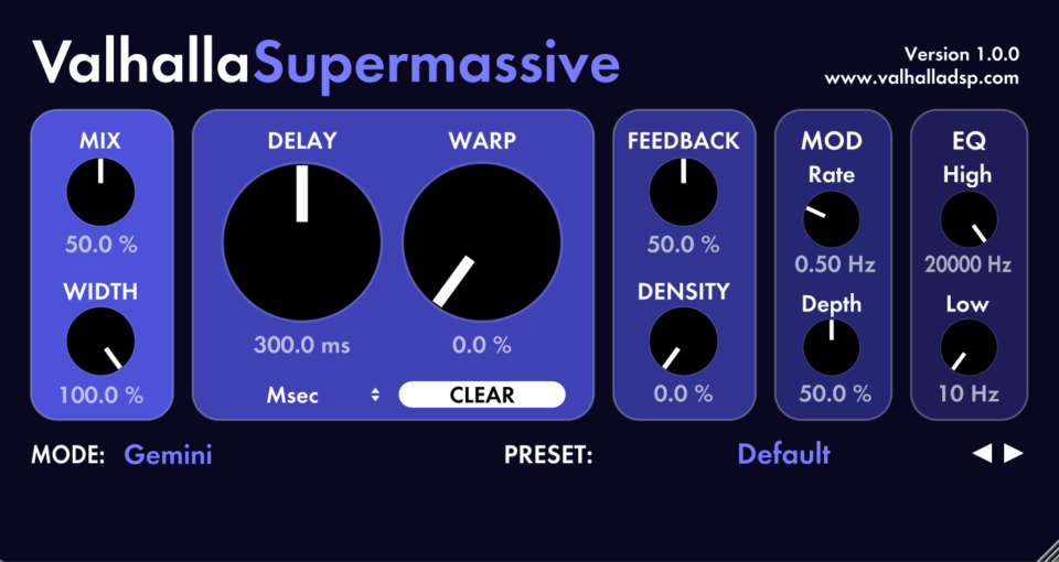 Introducing Valhalla Supermassive Valhalla Dsp